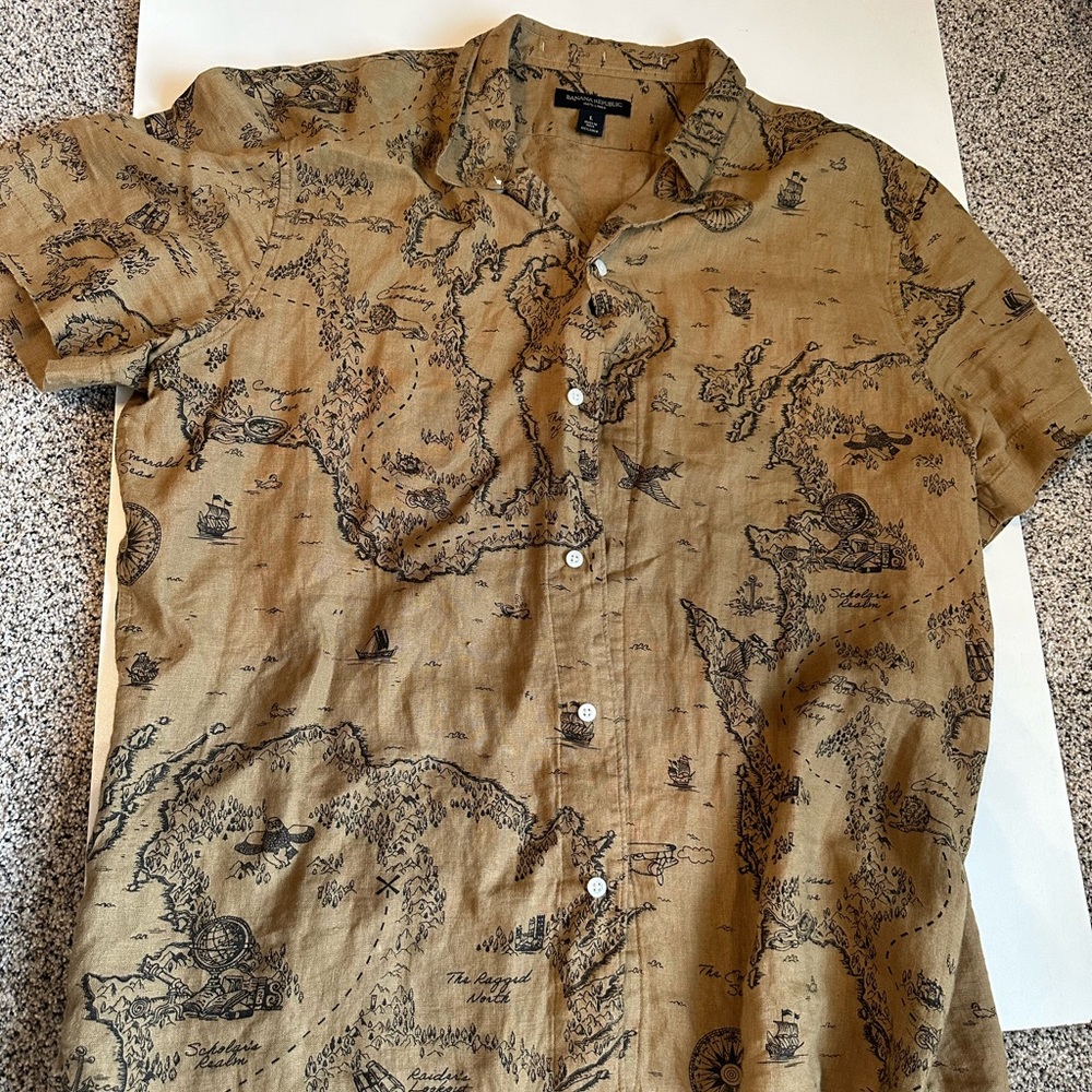 Banana Republic Linen Button Down